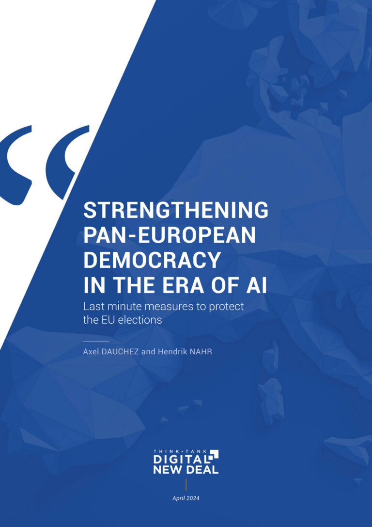 STRENGTHENING PAN-EUROPEAN DEMOCRACY IN THE ERA OF AI