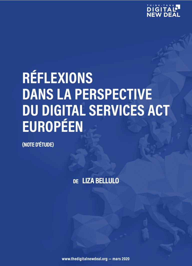 Réflexions dans la perspective du Digital Services Act européen