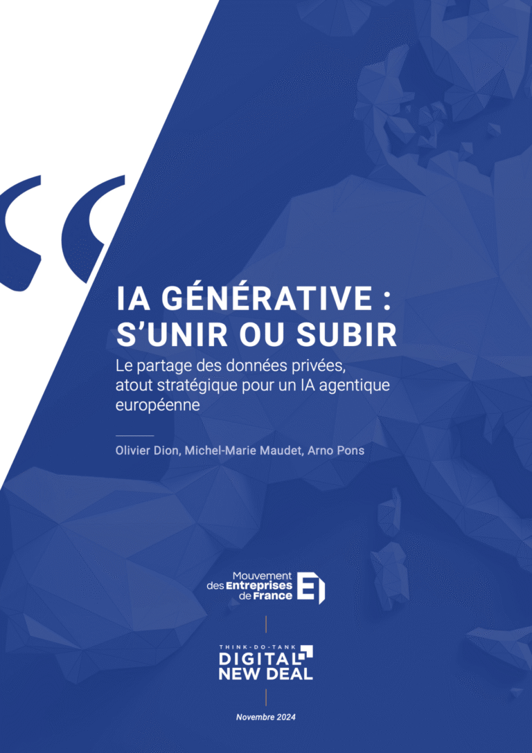IA GÉNÉRATIVE : S’UNIR OU SUBIR  Les données de nos entreprises, atout stratégique des modèles d’IA agentiques